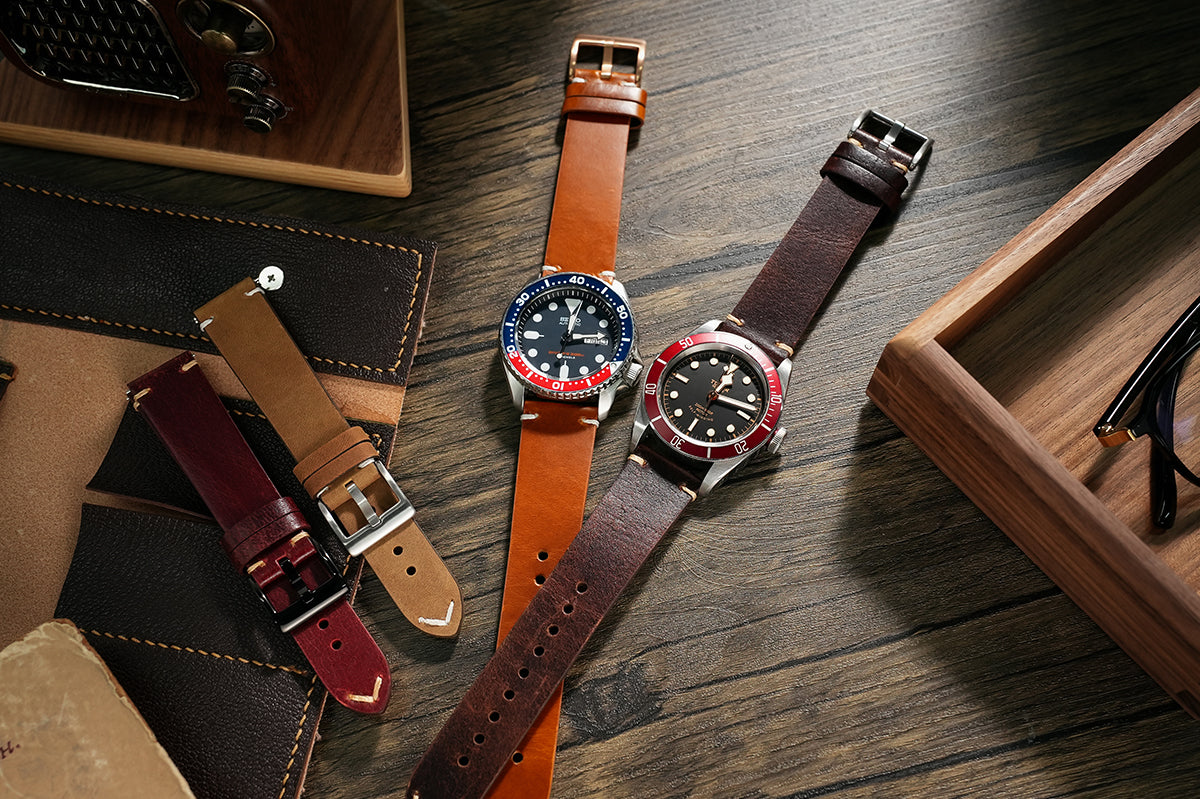 Vintage Leather Quick Releases|Ritche Vintage Leather Watch