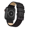 Ritche Watch Bands 38mm/40mm/41mm / Black Ritche Black Top Grain Leather iWatch Band in 38, 40, 41, 42, 44, 45mm