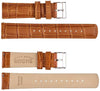 Brown|Top Grain Leather Watch Straps Alligator Watch Bands.