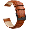 Ritche Watch Bands Brown / Black Samsung Galaxy Watch Bands 20mm Alligator Leathre Straps