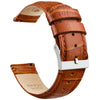 Ritche Watch Bands Brown / Silver Samsung Galaxy Watch Bands 20mm Alligator Leathre Straps