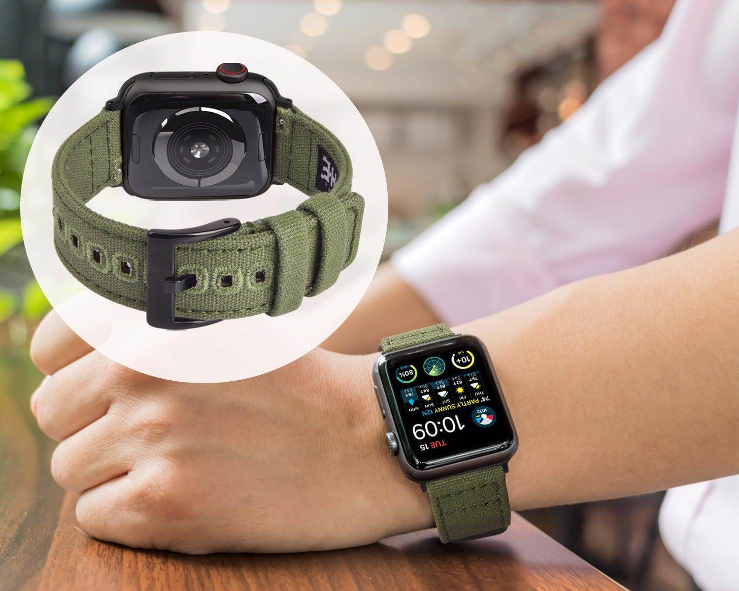 Apple Watch Canvas Band Canvas Watch Band Strap For 38/40/42