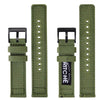 Canvas Quick Release-Army Green Canvas Watch Bands.