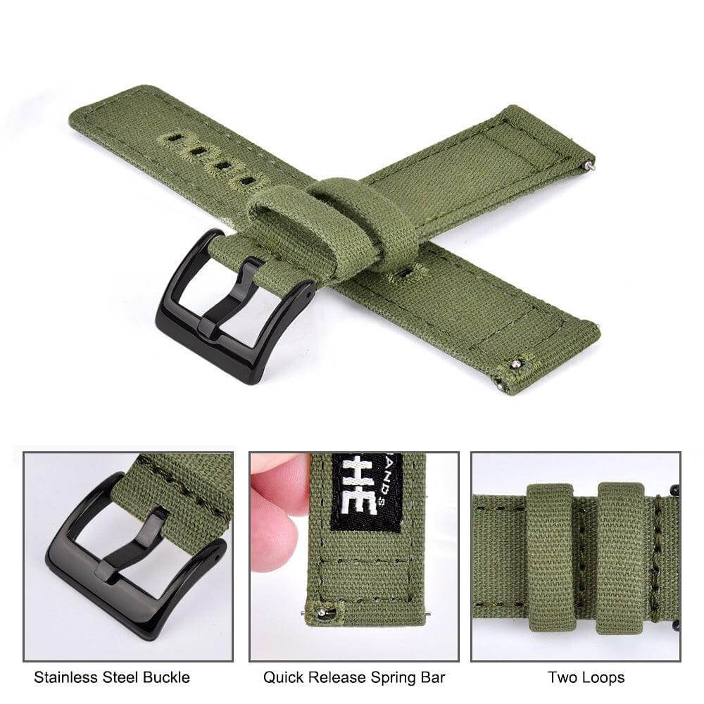 Ritche Quick Release Canvas Watch Band