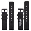 Ritche Watch Bands Canvas Watch Bands Ritche Black Canvas Quick Release Black Buckle