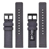 Canvas Quick Release-Smoke Grey Canvas Watch Bands.