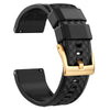 Ritche Watch Bands Classic Silicone Watch Band 18mm / Black / Gold Ritche Black Classic Silicone Quick Release Watch Bands
