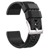 Silicone Quick Release-Black Silicone Watch Band.