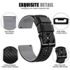 Black Top/Smoke Grey|Top Silicone Quick Release Watch Band.