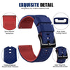Blue Top/Red|Top Quality Silicone Watch Straps Watch Band.
