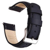 Black Top Grain Padded Leather Watch Bands Straps Watch Band.