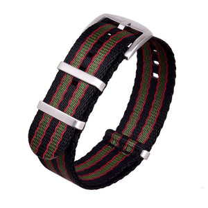 Black/Green/Red|Nato Watch Bands Straps Watch Band.