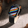 Ritche Watch Bands Ritche Black Top Grain Leather iWatch Band in 38, 40, 41, 42, 44, 45mm
