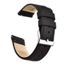 Leather Quick Release-Black Watch Band.