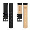 Ritche Watch Bands Top Grain Leather Watch Band Ritche Black Top Grain Leather Watch Band