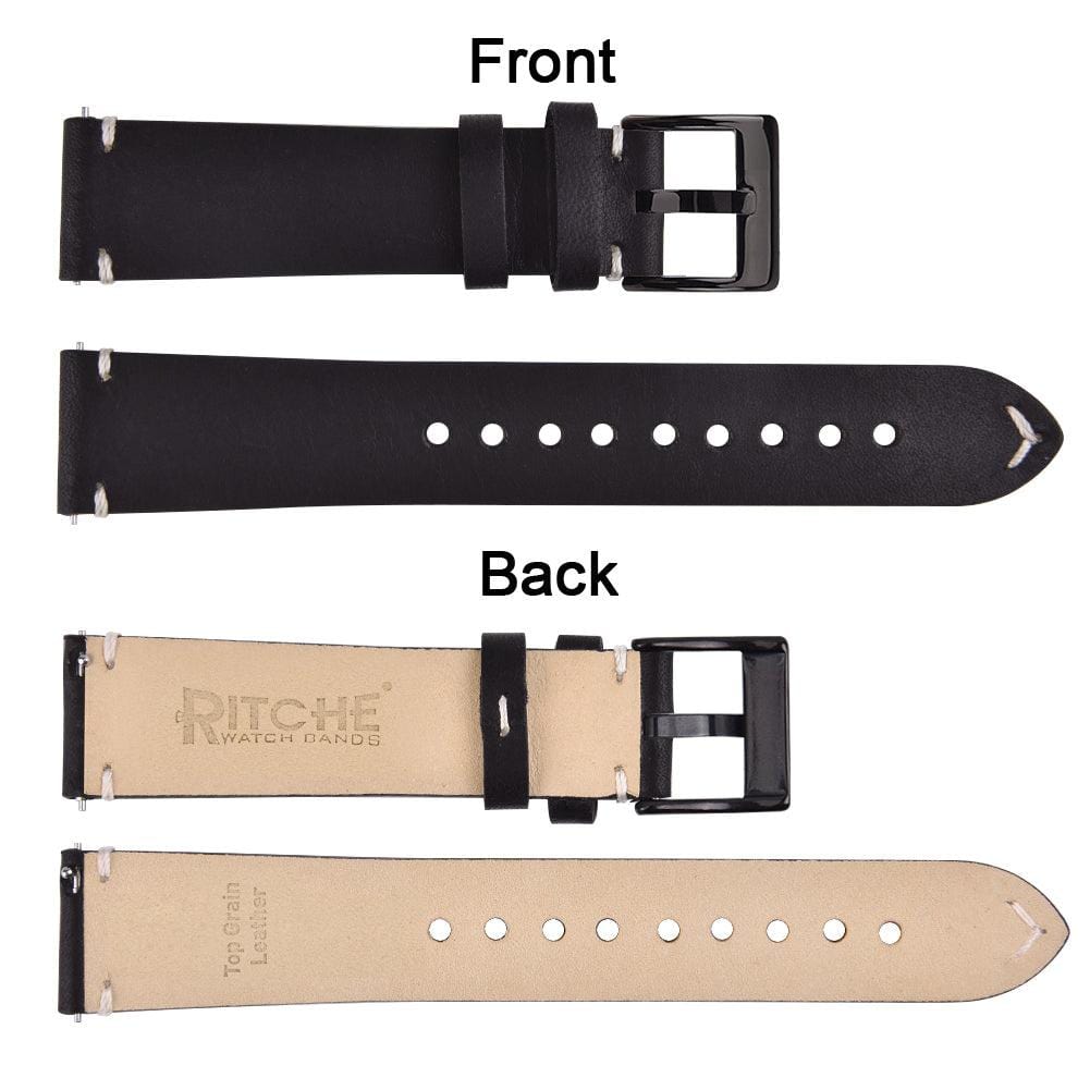 Ritche Vintage Leather Watch Bands Straps For Omega