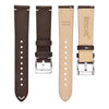 Ritche Watch Bands Vintage Leather Watch Band Ritche Dark Brown Vintage Leather Quick Release