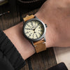 Ritche Watch Bands Vintage Leather Watch Band Ritche Khaki Vintage Leather  Quick Release