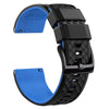 Black Top/Blue | Top Silicone Quick Release Watch Band.