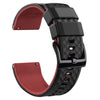 Ritche Watch Bands Watch Bands 18mm / Black/red / Black Ritche Classic Silicone Watch Bands