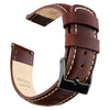 Ritche Watch Bands Watch Bands 18mm / Black Ritche Classic Coffee Leather Watch Band  Strap