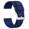 Ritche Watch Bands Watch Bands 18mm / Navy Blue / Silver Ritche Classic Silicone Watch Bands