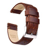 Ritche Watch Bands Watch Bands 18mm / Silver / Coffee Ritche Coffee Top Grain Leather Watch Bands