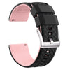 Ritche Watch Bands Watch Bands 20mm / Black / Pink / Silver Ritche Black/Pink Classic silicone rubber watch bands
