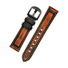 Ritche Watch Bands Watch Bands 20mm / Orange / Black Buckle Ritche Top-notch Handmade Orange Worn Vintage Leather Watch Bands ＆ Straps