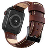 Ritche Watch Bands Watch Bands 38mm/40mm/41mm / Black Ritche Coffee Leather iWatch Band in 38, 40, 41, 42, 44, 45 mm iWatch Band