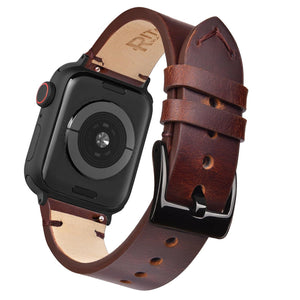 Ritche Watch Bands Watch Bands 38mm/40mm/41mm / Black Ritche Vintage Leather watch band For apple watch 1-7