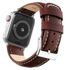 Ritche Watch Bands Watch Bands 38mm/40mm/41mm / Silver Ritche Coffee Leather iWatch Band in 38, 40, 41, 42, 44, 45 mm iWatch Band