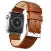 Ritche Watch Bands Watch Bands 38mm/40mm/41mm / Silver Ritche Toffee Brown Top Grain Leather iWatch Band in 38, 40, 41, 42, 44, 45mm