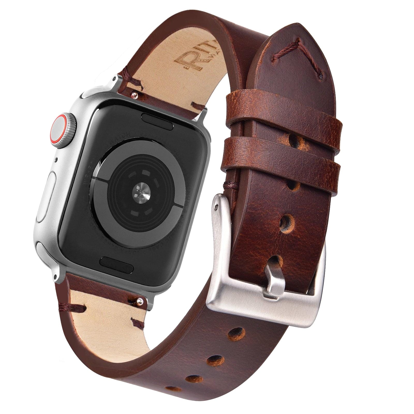 Ritche Coffee Vintage Leather watch band For apple watch 1 7