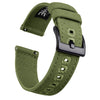 Ritche Watch Bands Watch Bands Army Green / Black Samsung Galaxy Watch Bands 22mm Canvas Straps