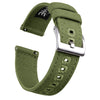Ritche Watch Bands Watch Bands Army Green / Silver Samsung Galaxy Watch Bands 20mm Canvas Straps