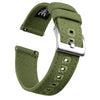 Ritche Watch Bands Watch Bands Army Green / Silver Samsung Galaxy Watch Bands 22mm Canvas Straps