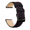 Ritche Watch Bands Watch Bands Balck/Red stitching / Black Samsung Galaxy Watch Bands 20mm Sailcloth Strap