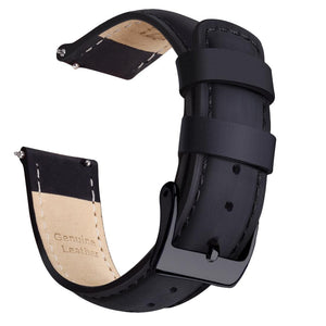 20mm 22mm Quick Release Leather+nylon Watch Strap Band Bracelet For Samsung  Galaxy Watch 3 Gear S3 Frontier - Buy Leather Cuff Watch Band Strap