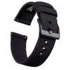 Ritche Watch Bands Watch Bands Black / Black Samsung Galaxy Watch Bands 20mm Canvas Straps
