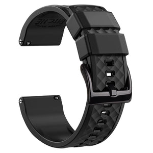 Ritche Watch Bands Watch Bands Black / Black Samsung Galaxy Watch Bands 22mm Silicone Straps