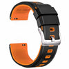 Ritche Watch Bands Watch Bands Black/Orange / Silver Samsung Galaxy Watch Bands 20mm Sports Silicone Straps