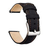 Ritche Watch Bands Watch Bands Black/Orange stitching / Silver Samsung Galaxy Watch Bands 20mm Sailcloth Strap