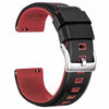 Ritche Watch Bands Watch Bands Black/Red / Silver Samsung Galaxy Watch Bands 20mm Sports Silicone Straps