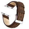 Ritche Watch Bands Watch Bands Brown / 38mm/40mm/41mm / Silver Ritche Brown Leather Watch Bands for Apple watch Series 1/2/3/4/5/6/7/SE
