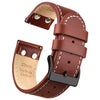 Ritche Watch Bands Watch Bands Brown/white stitching / Black / 20mm Ritche Pilot Watch Bands ＆ Straps