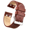 Ritche Watch Bands Watch Bands Brown/white stitching / Silver / 20mm Ritche Pilot Watch Bands ＆ Straps
