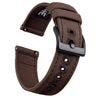 Ritche Watch Bands Watch Bands Dark Brown / Black Samsung Galaxy Watch Bands 20mm Canvas Straps
