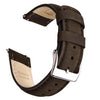 Ritche Watch Bands Watch Bands Espresso Brown / Silver Samsung Galaxy Watch Band  20mm Classic Leather Straps