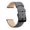 Ritche Watch Bands Watch Bands Grey / Black Samsung Galaxy Watch Bands 20mm Sailcloth Strap